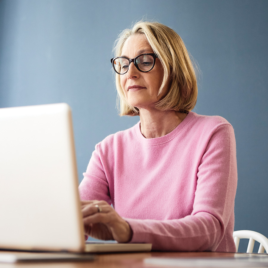 woman working on laptop computer at home 2026 01 05 00 55 46 utc